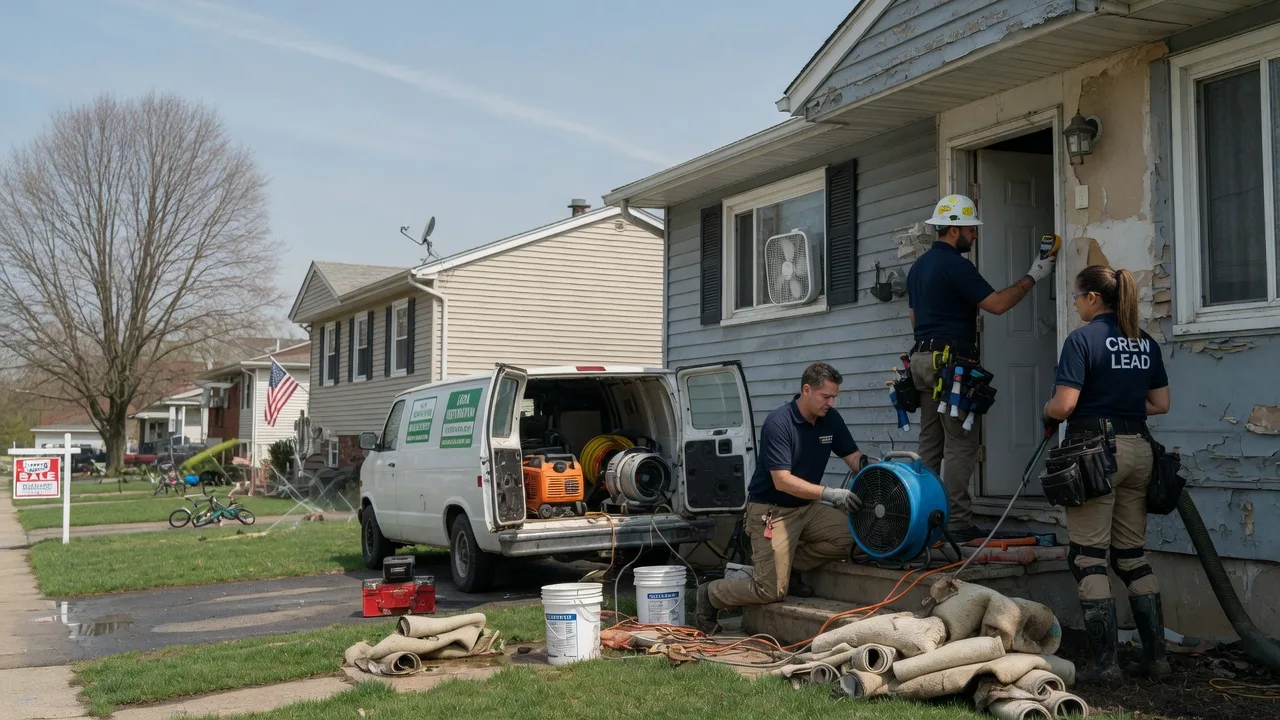 Flood Cleanup in Bourbonnais, IL near me