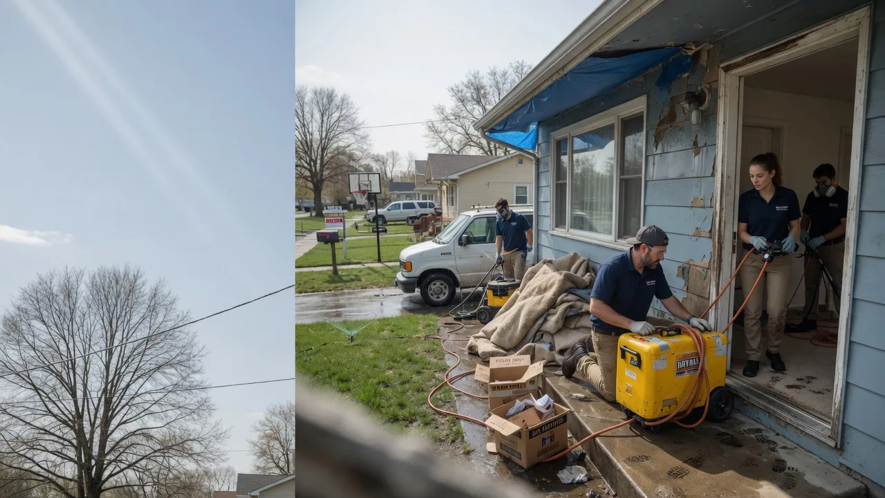 Basement Flood Cleanup in Bourbonnais, IL near me